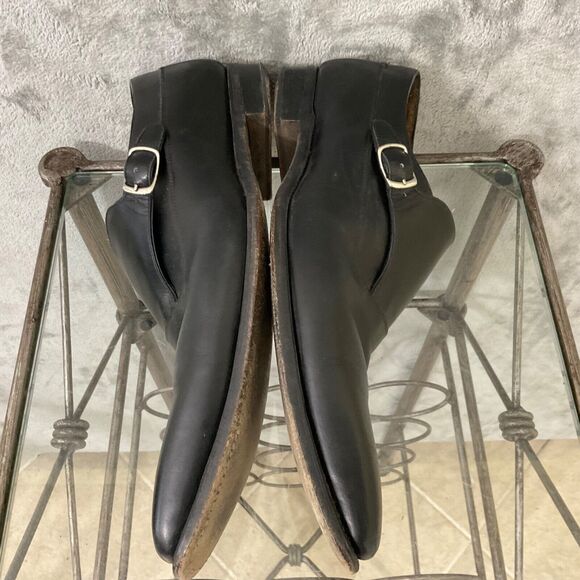 Carlos Santos Monk Strap Dress Shoes Men’s size  US 9.5 Black main image 12